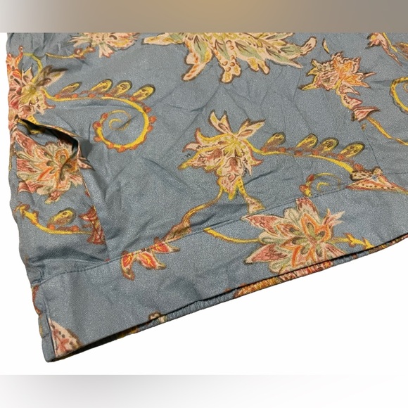 JS Flowy Marine Blue Floral Wide Leg - Picture 6 of 11